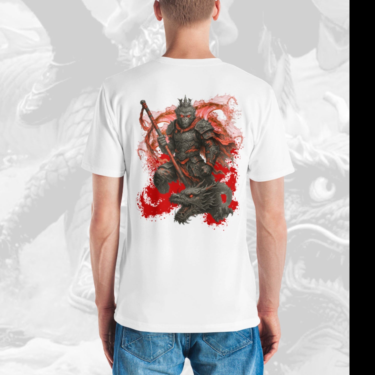 Three overlapping t-shirt icons in black, grey, and light grey on a white background, centered above the bold black text “ALL TEES” and grey text “COLLECTION.”